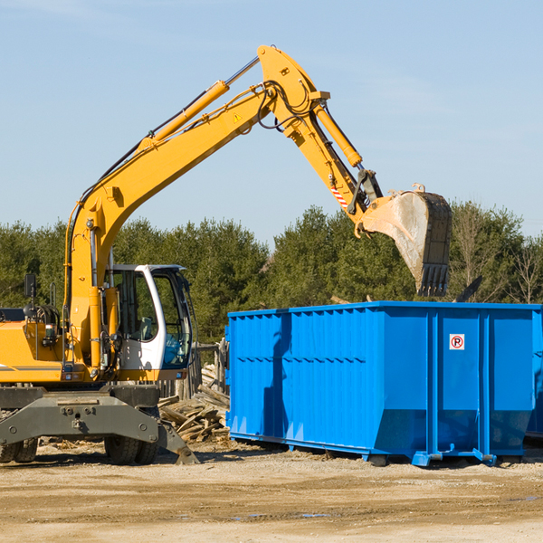 can i choose the location where the residential dumpster will be placed in Hanna City Illinois